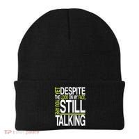 Despite This Look You Are Still Talking Beanie thumb 0