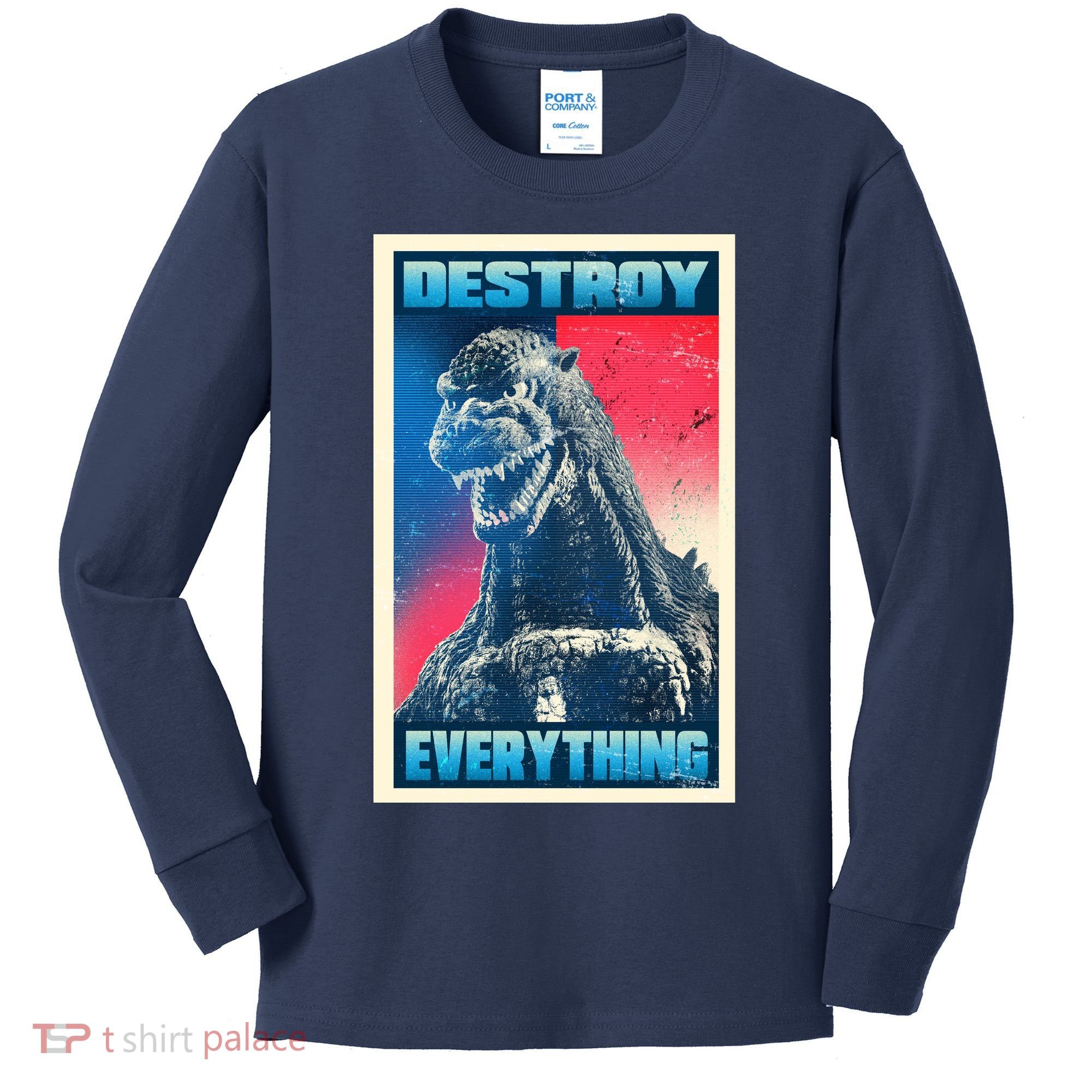 Destroy Everything Election Kids Long Sleeve Shirt