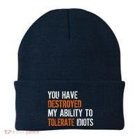 Destroyed Ability Tolerate Idiots Beanie thumb 0