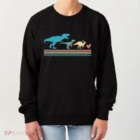 Dinosaur Evolution Trex Velociraptor Chicken Women's Sweatshirt thumb 0