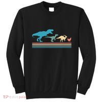 Dinosaur Evolution Trex Velociraptor Chicken Sweatshirt thumb 0