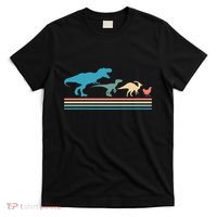 Dinosaur Evolution Trex Velociraptor Chicken T-Shirt thumb 0
