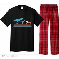 Dinosaur Evolution Trex Velociraptor Chicken Pajama Set thumb 0