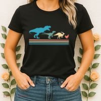 Dinosaur Evolution Trex Velociraptor Chicken Women's T-Shirt thumb 2