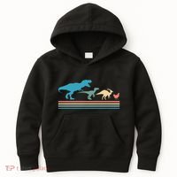 Dinosaur Evolution Trex Velociraptor Chicken Kids Hoodie thumb 0