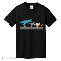 Dinosaur Evolution Trex Velociraptor Chicken Kids T-Shirt thumb 0