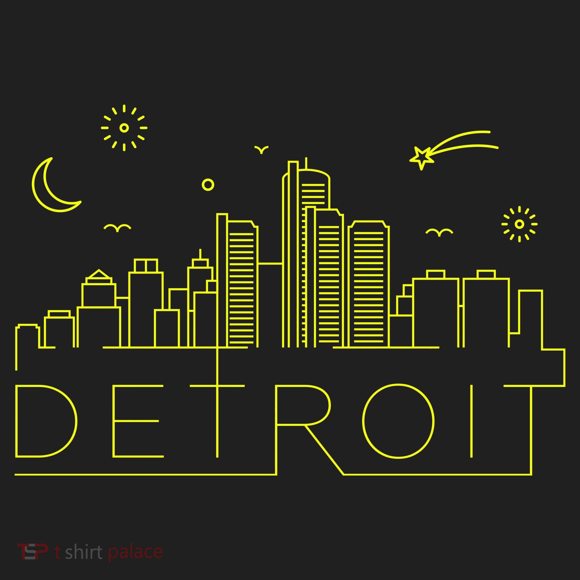 Detroit City Silhouette Women's Sweatshirt