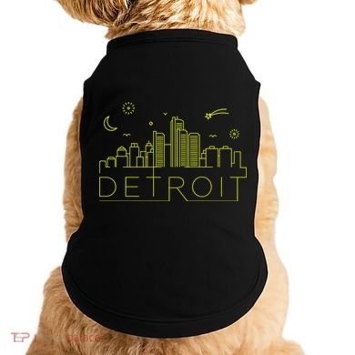 Detroit City Silhouette Doggie Tank