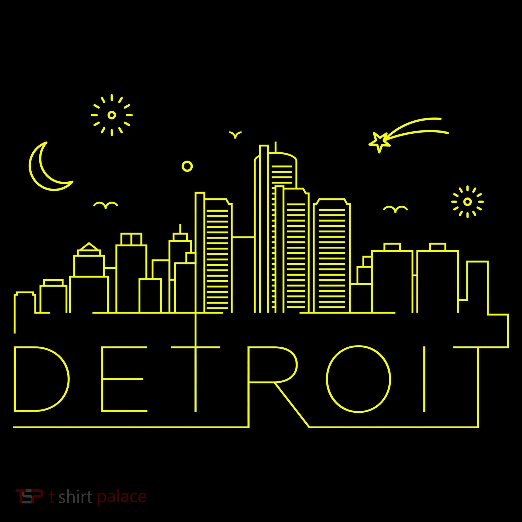 Detroit City Silhouette Coffee Mug