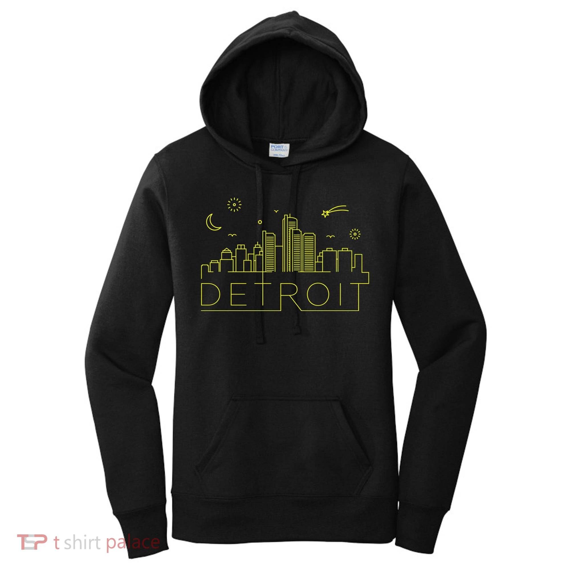Detroit City Silhouette Women's Hoodie