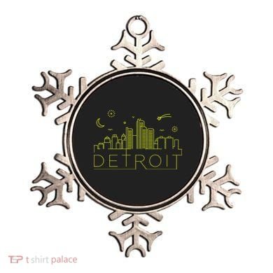 Detroit City Silhouette Ornament