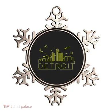 Detroit City Silhouette Ornament