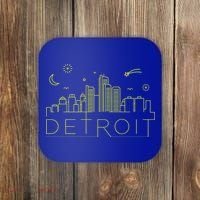 Detroit City Silhouette Coaster thumb 0