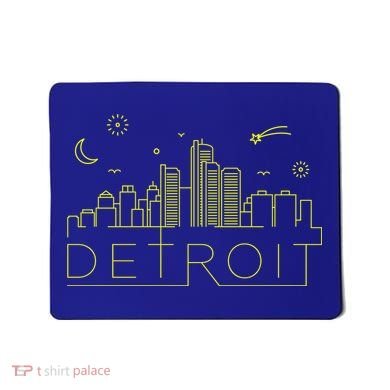 Detroit City Silhouette Mousepad