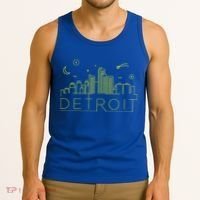 Detroit City Silhouette Tank Top thumb 3