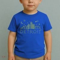 Detroit City Silhouette Toddler T-Shirt thumb 2
