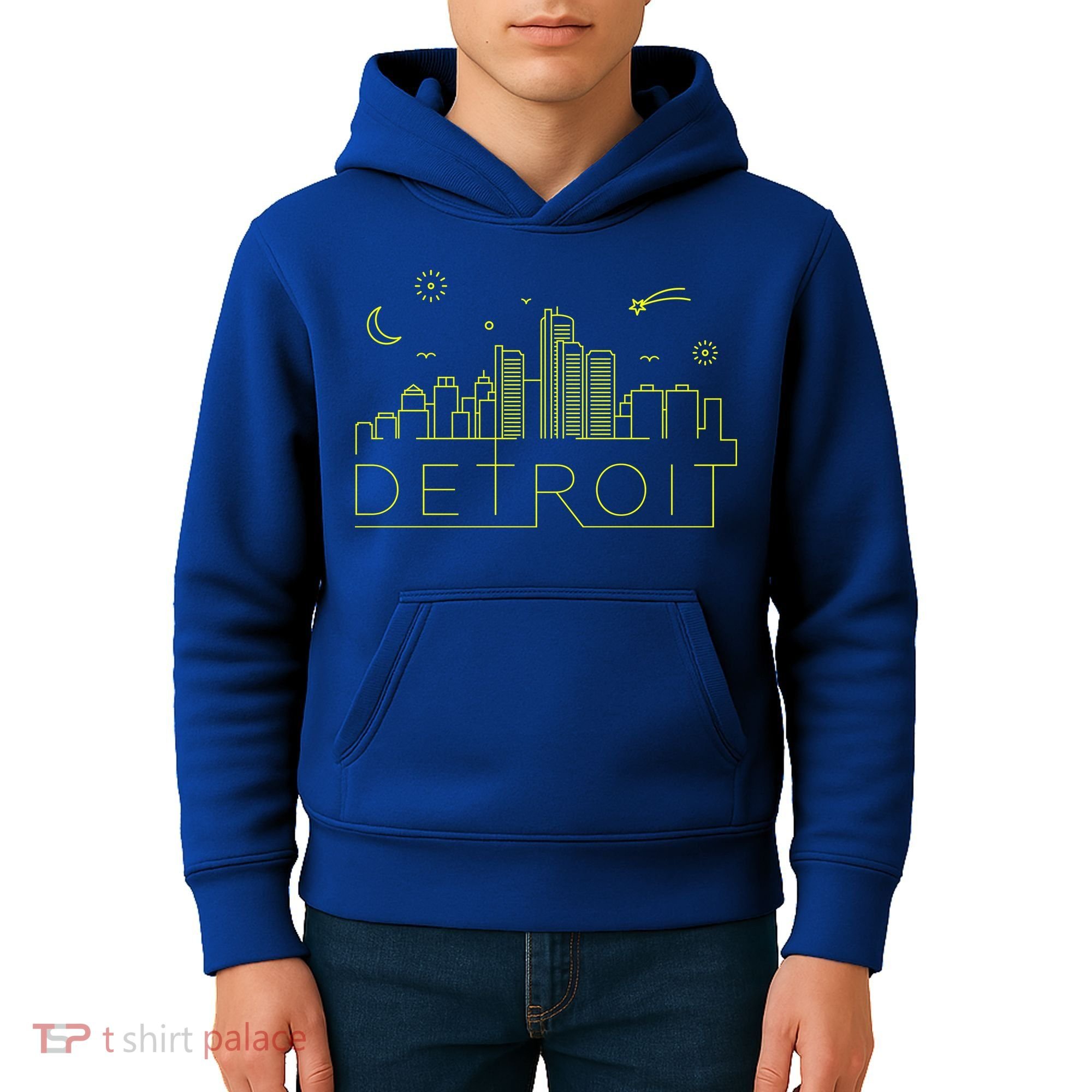 Detroit City Silhouette Kids Hoodie