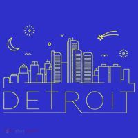 Detroit City Silhouette Kids Hoodie thumb 5