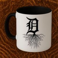 Detroit D Roots Michigan Born Rooted Coffee Mug thumb 2