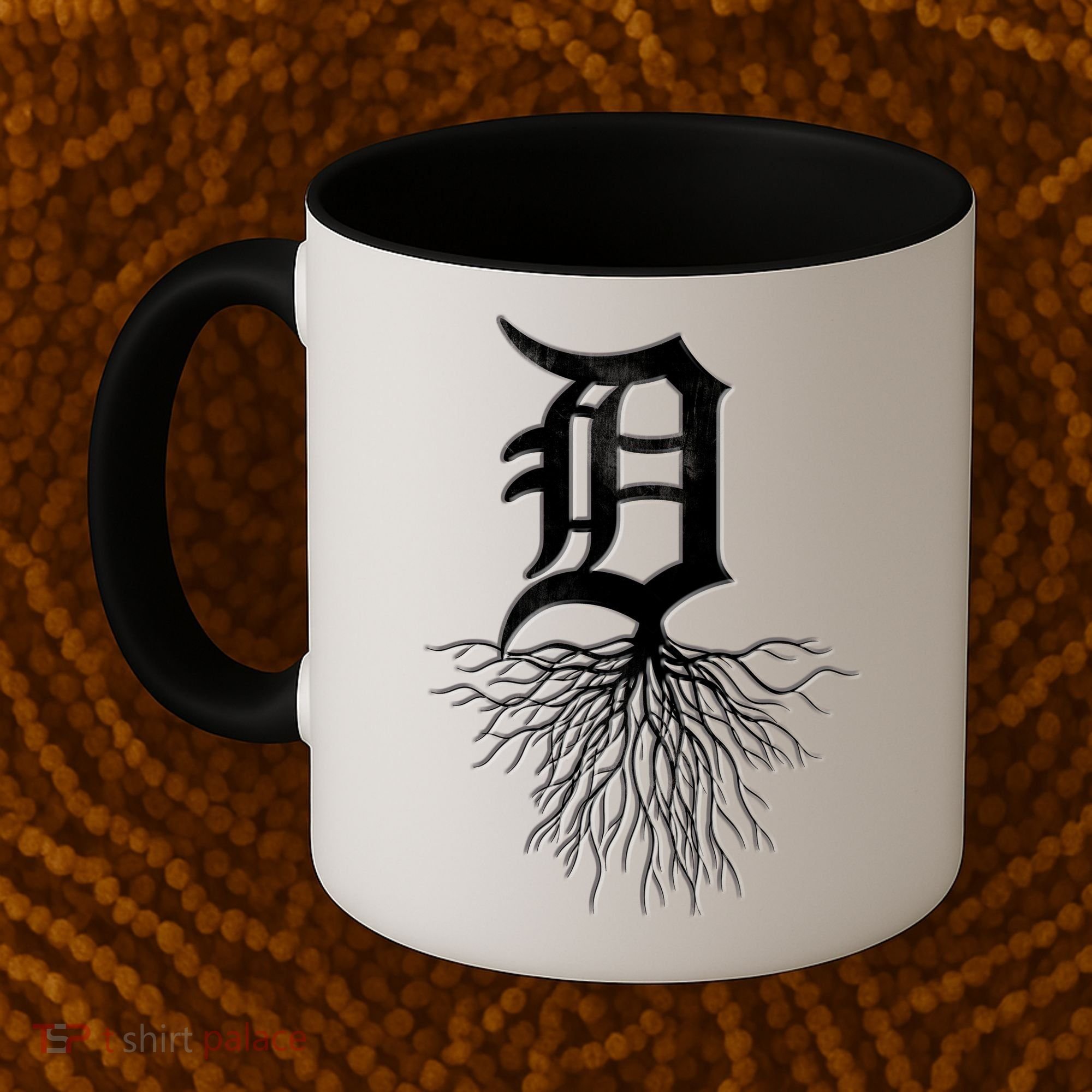 Detroit D Roots Michigan Born Rooted Coffee Mug