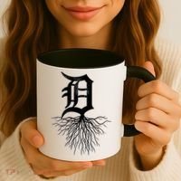 Detroit D Roots Michigan Born Rooted Coffee Mug thumb 3