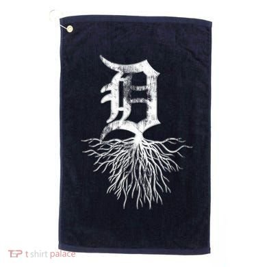 Detroit D Roots Michigan Born Rooted Golf Towel