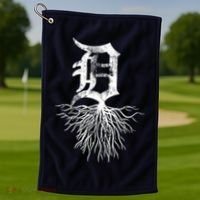 Detroit D Roots Michigan Born Rooted Golf Towel thumb 1
