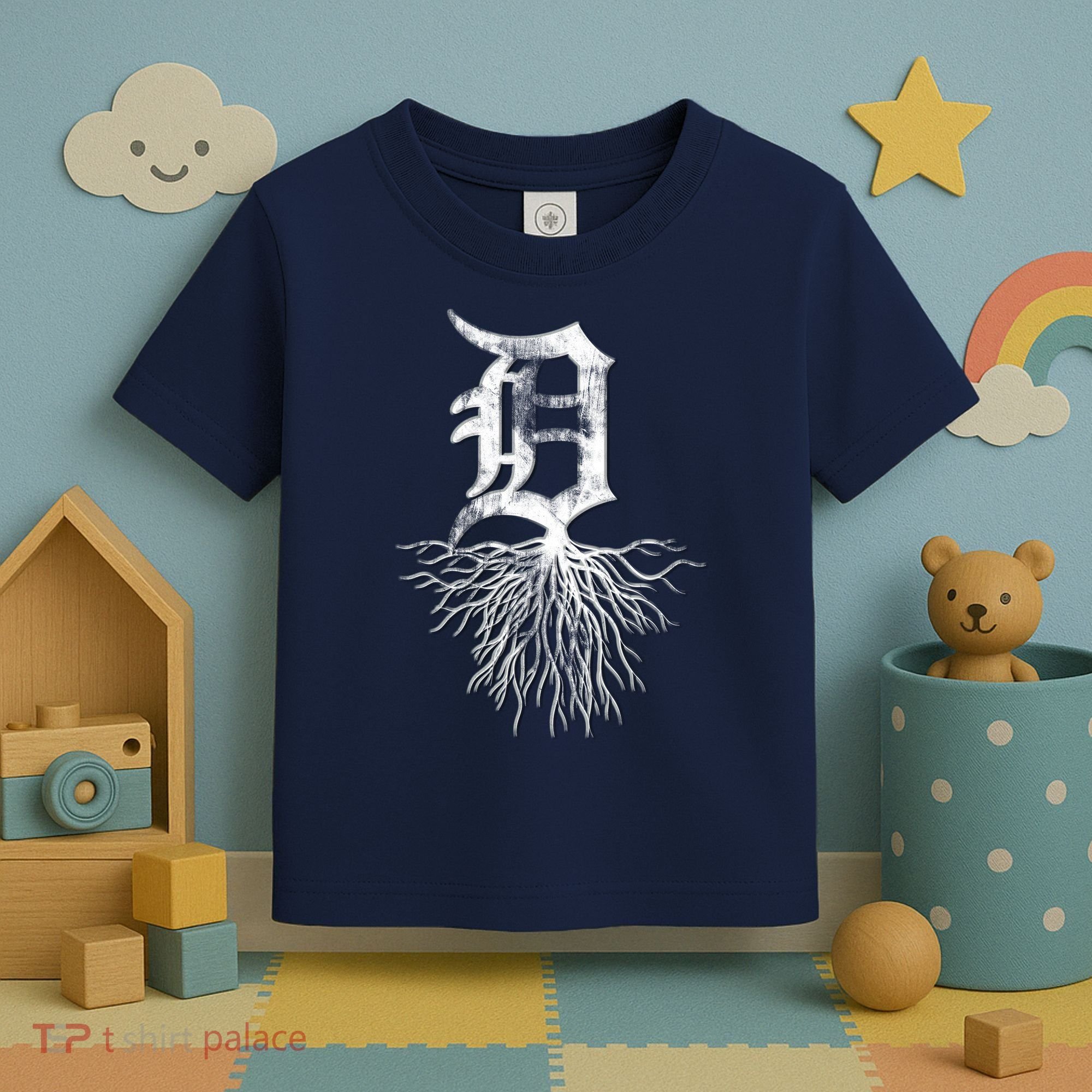 Detroit D Roots Michigan Born Rooted Toddler T-Shirt