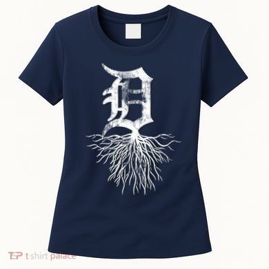 Detroit D Roots Michigan Born Rooted Women's T-Shirt