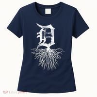 Detroit D Roots Michigan Born Rooted Women's T-Shirt thumb 0