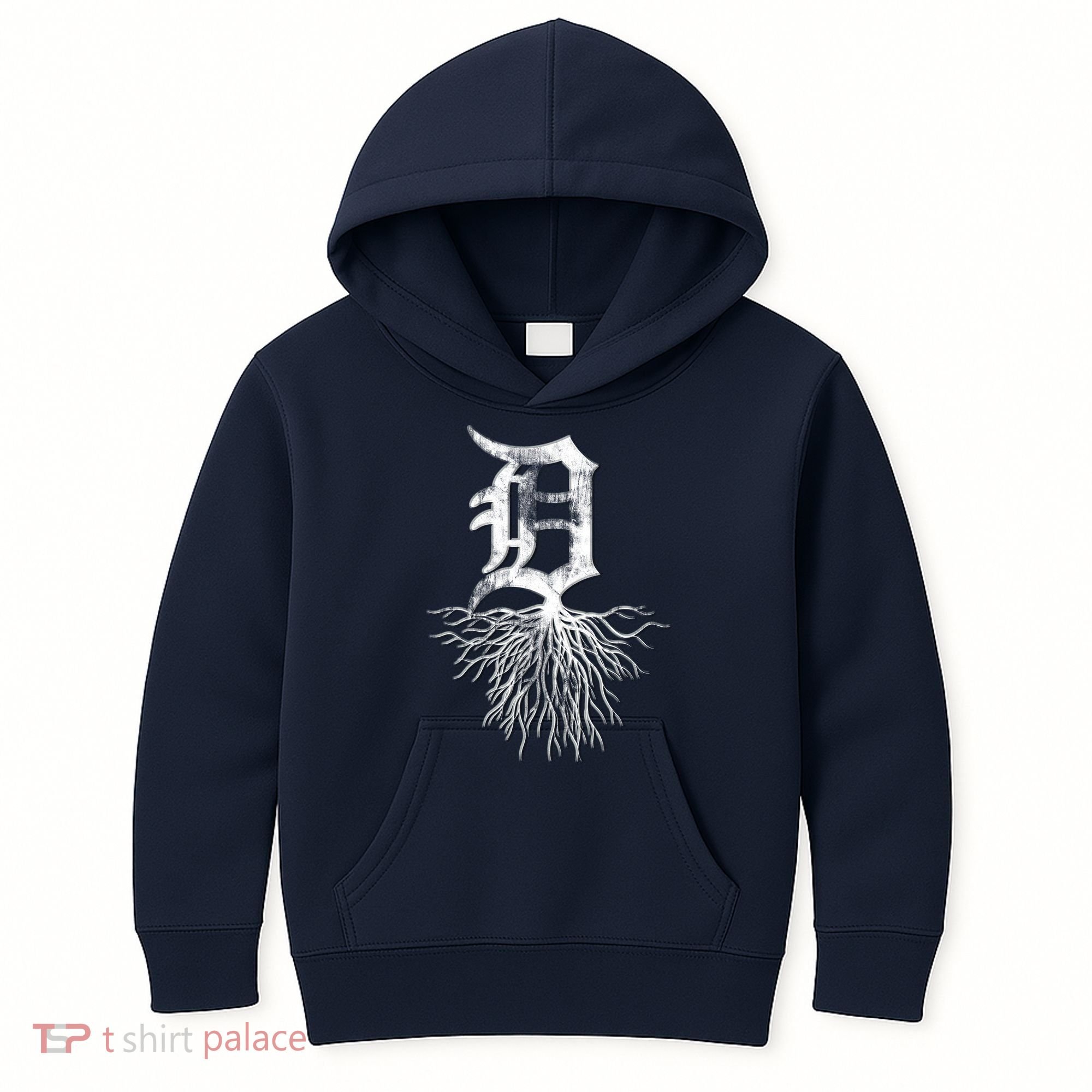 Detroit D Roots Michigan Born Rooted Kids Hoodie