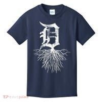 Detroit D Roots Michigan Born Rooted Kids T-Shirt thumb 0