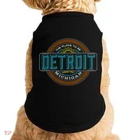 Detroit Emblem Since 1707 Doggie Tank thumb 0