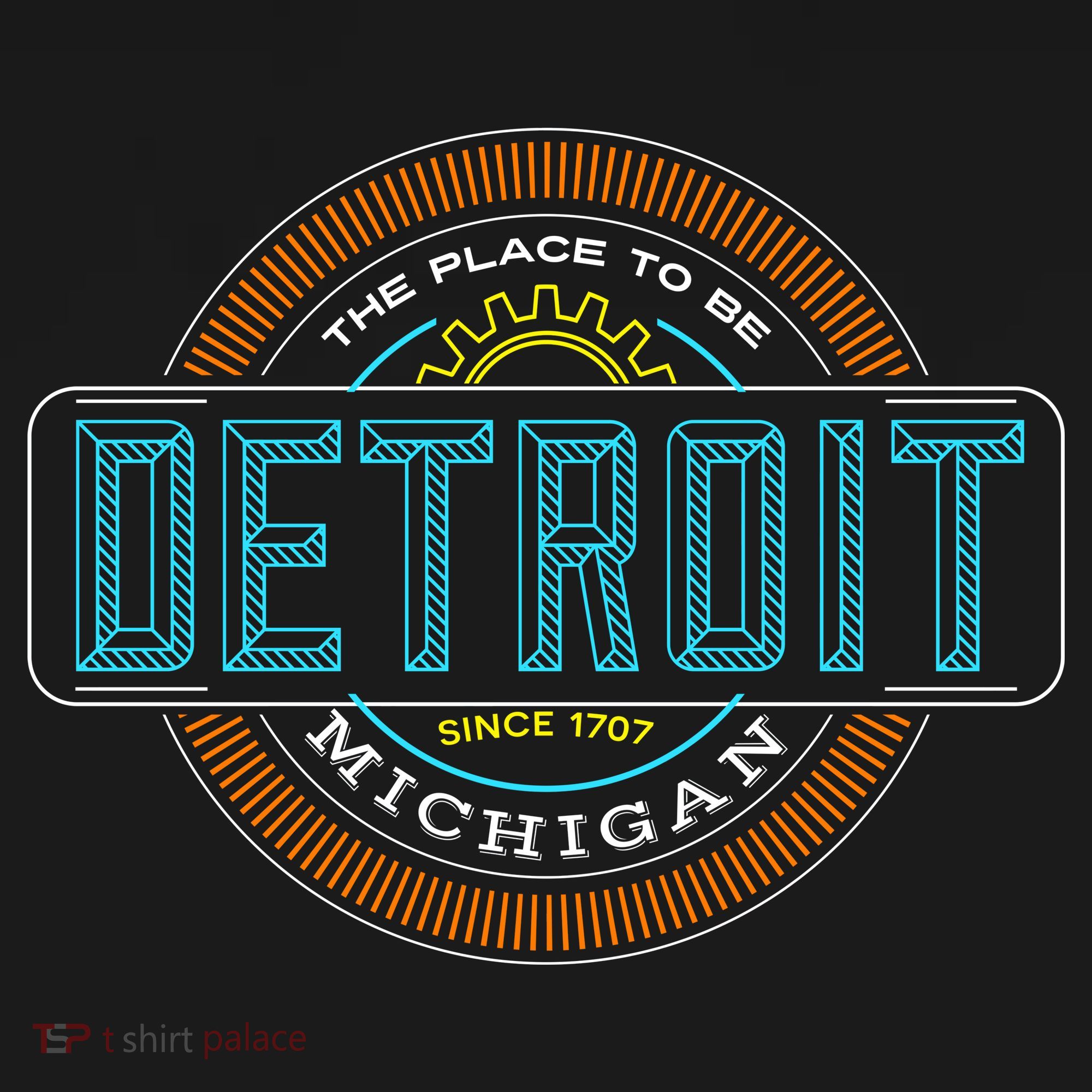 Detroit Emblem Since 1707 Doggie Tank