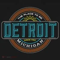 Detroit Emblem Since 1707 Doggie Tank thumb 4