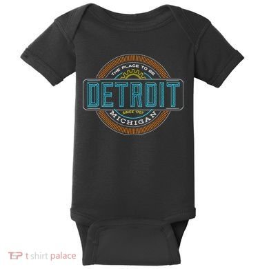 Detroit Emblem Since 1707 Baby Bodysuit