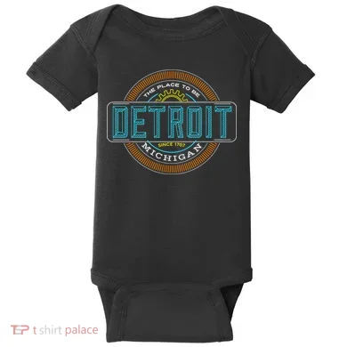 Detroit Emblem Since 1707 Baby Bodysuit