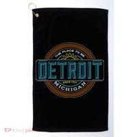 Detroit Emblem Since 1707 Golf Towel thumb 0