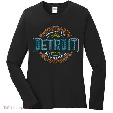 Detroit Emblem Since 1707 Women's Long Sleeve Shirt