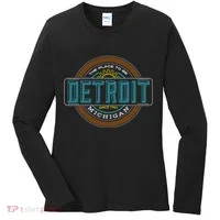 Detroit Emblem Since 1707 Women's Long Sleeve Shirt thumb 0