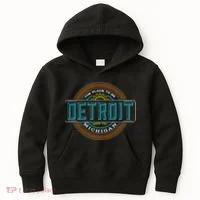 Detroit Emblem Since 1707 Kids Hoodie thumb 0