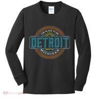 Detroit Emblem Since 1707 Kids Long Sleeve Shirt thumb 0