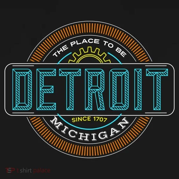 Detroit Emblem Since 1707 Kids Long Sleeve Shirt