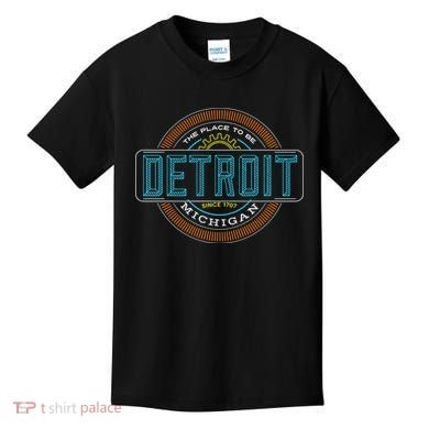 Detroit Emblem Since 1707 Kids T-Shirt