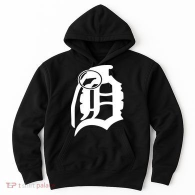 Detroit English D Grenade Michigan Logo Hoodie