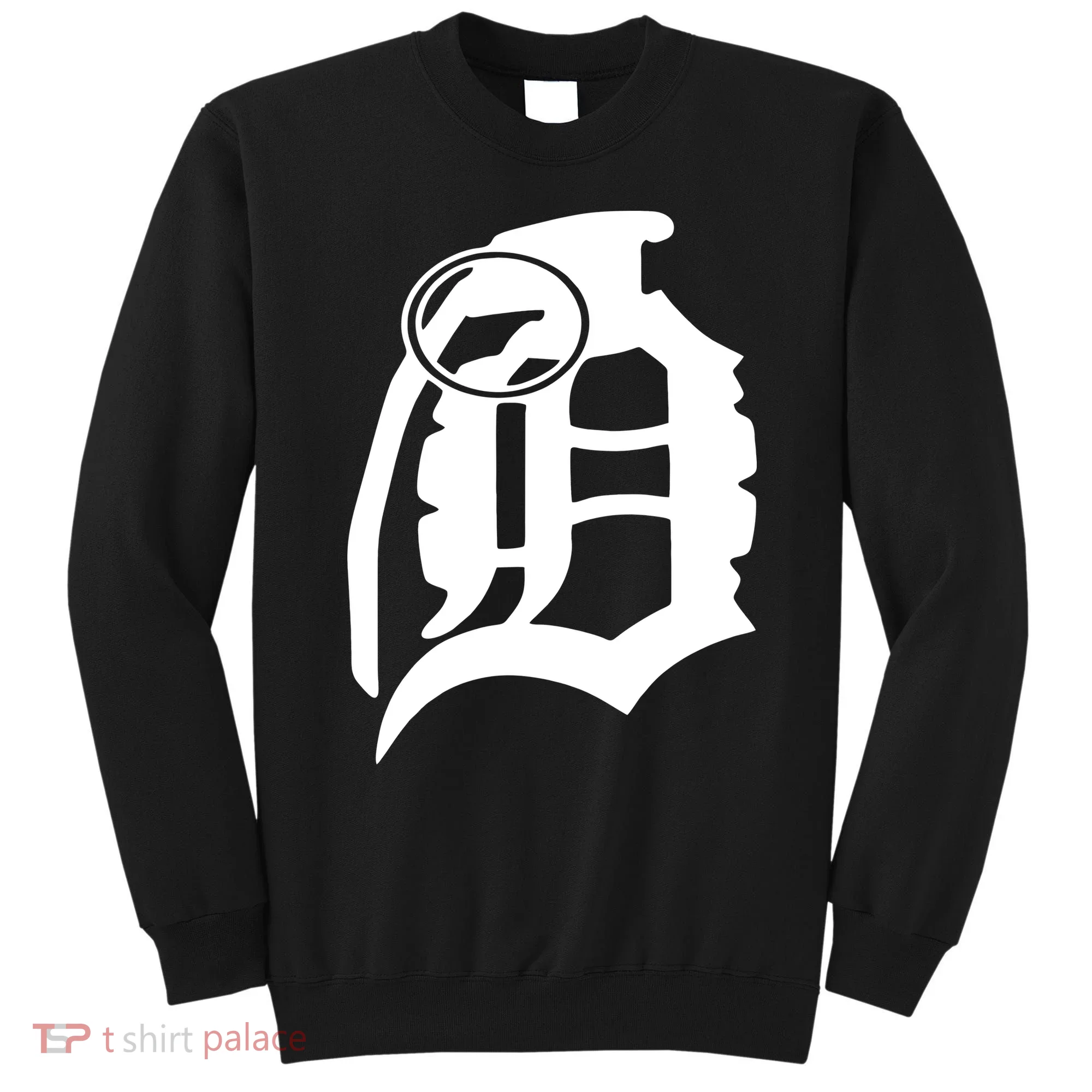 Detroit English D Grenade Michigan Logo Sweatshirt