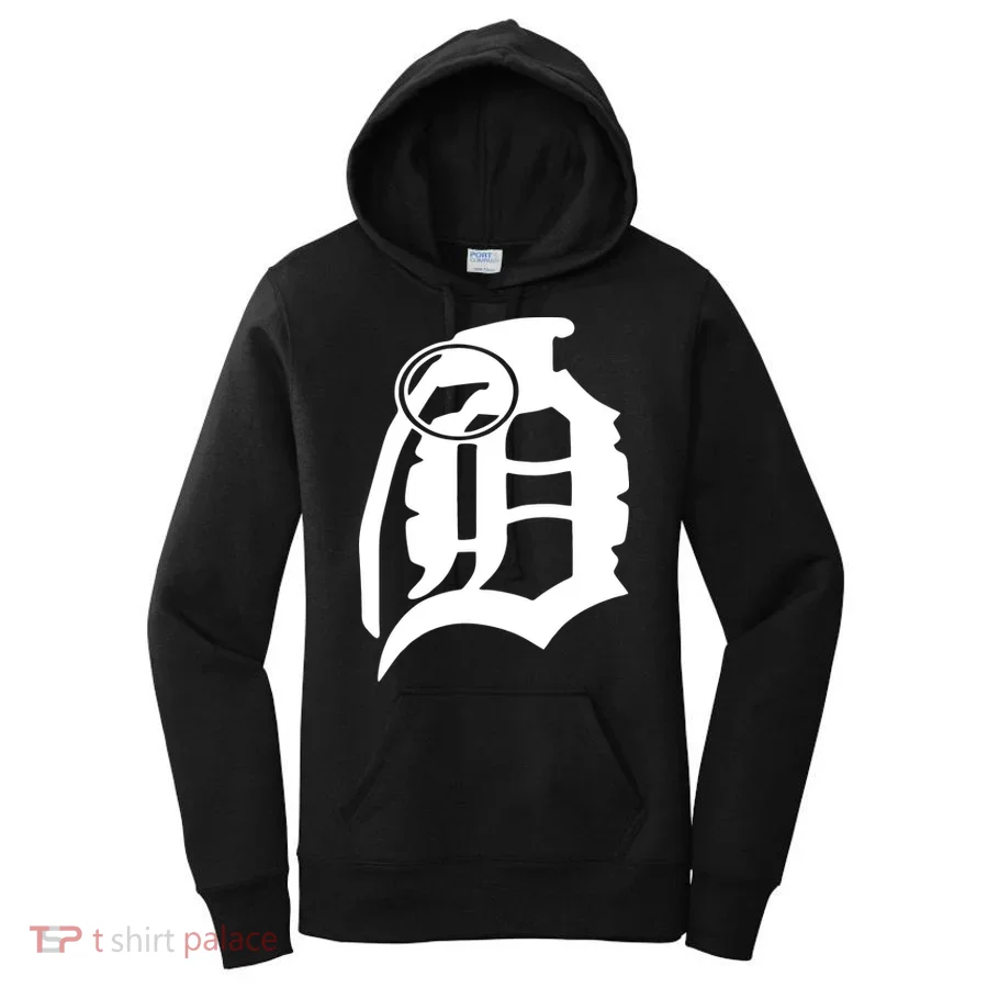 Detroit English D Grenade Michigan Logo Women's Hoodie