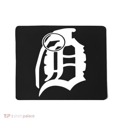 Detroit English D Grenade Michigan Logo Mousepad