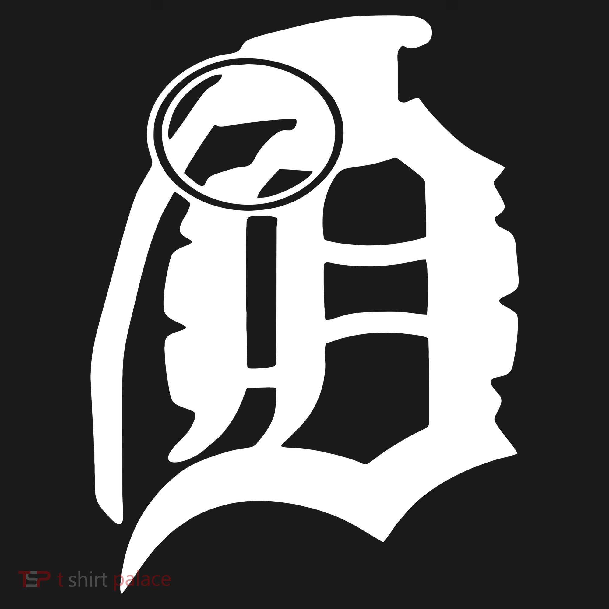 Detroit English D Grenade Michigan Logo Mousepad