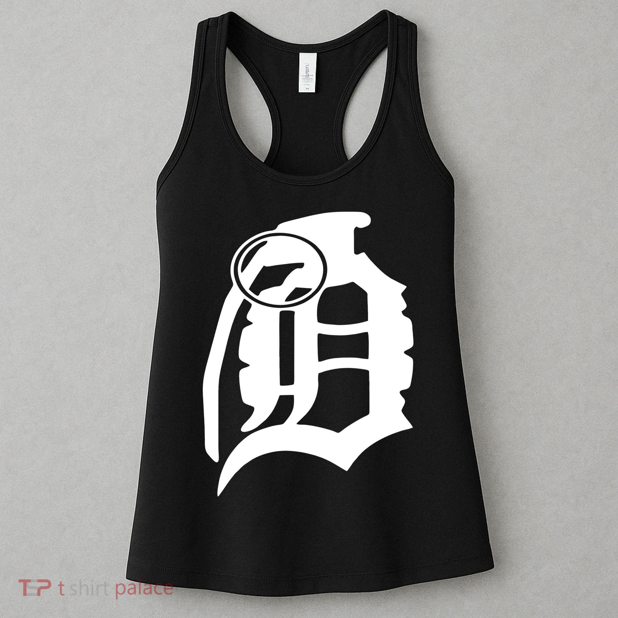 Detroit English D Grenade Michigan Logo Women's Tank Top